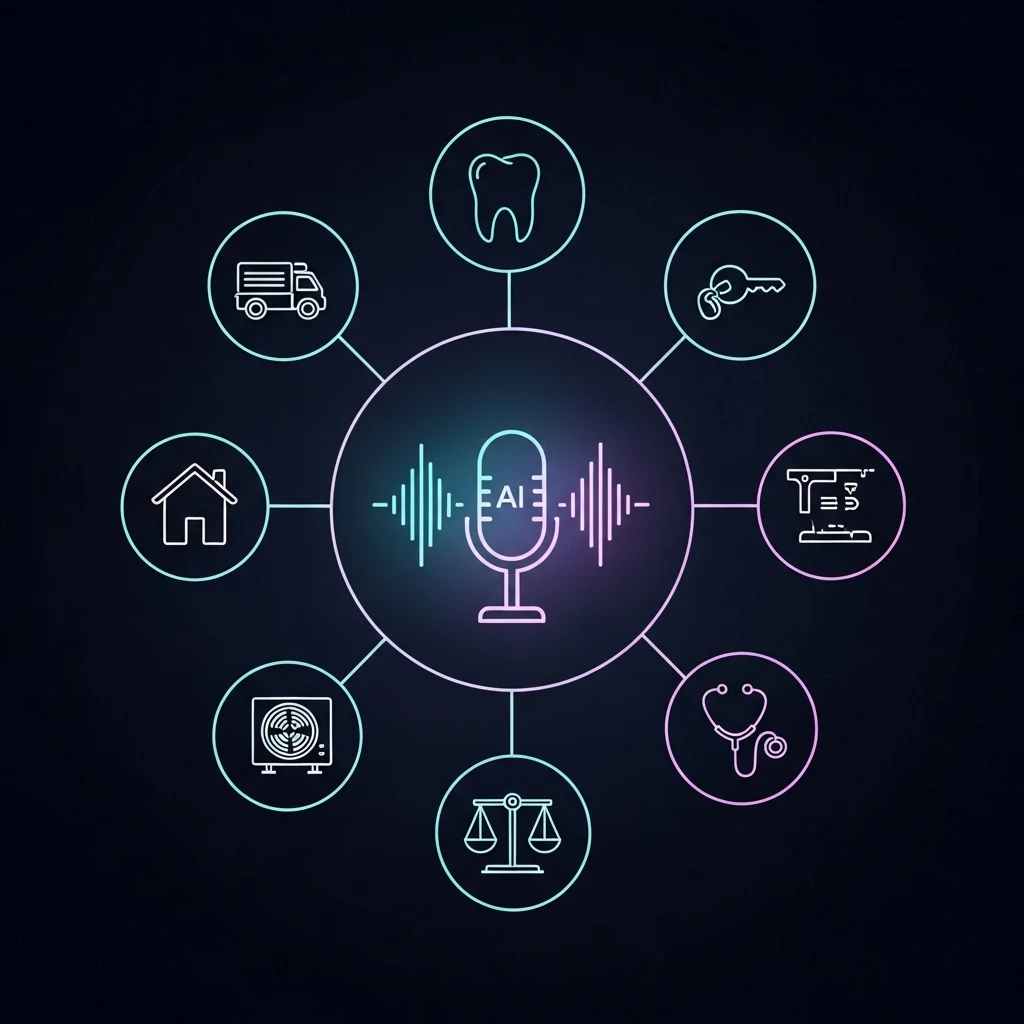 AI receptionist connecting Cumming GA service businesses including plumbing, dental, real estate, HVAC, legal, and medical through always-on call answering