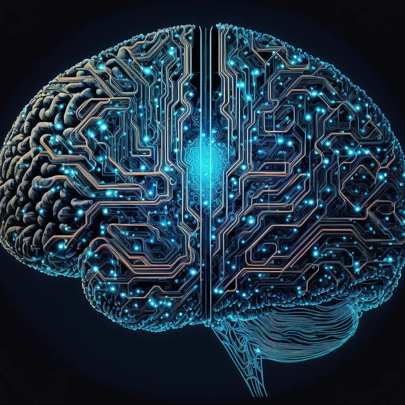 Conceptual AI neural network representing intelligent automation for a Cumming GA business