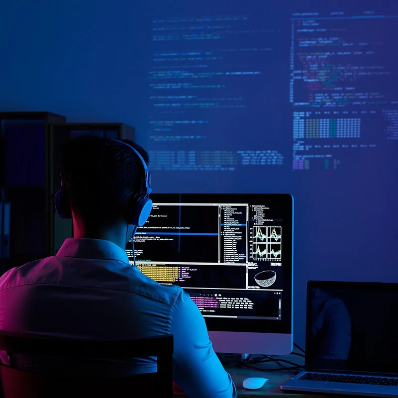 Tech professional verifying CRM integration is syncing customer data correctly for a Cumming GA business