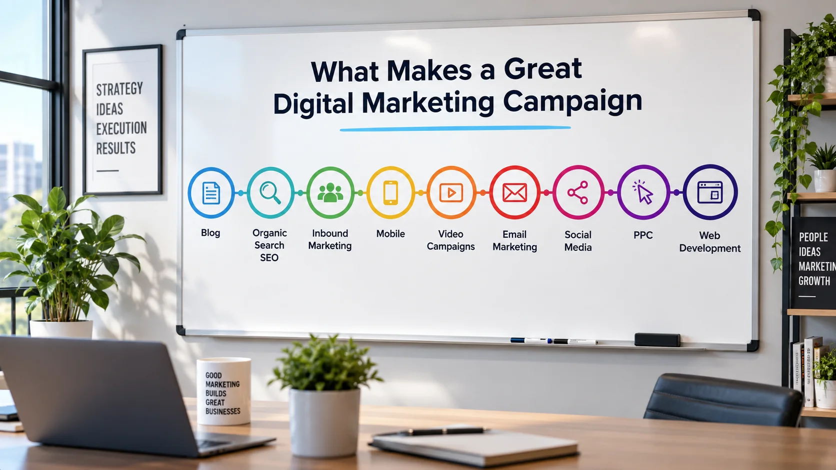 Digital marketing strategy session for a Cumming GA business
