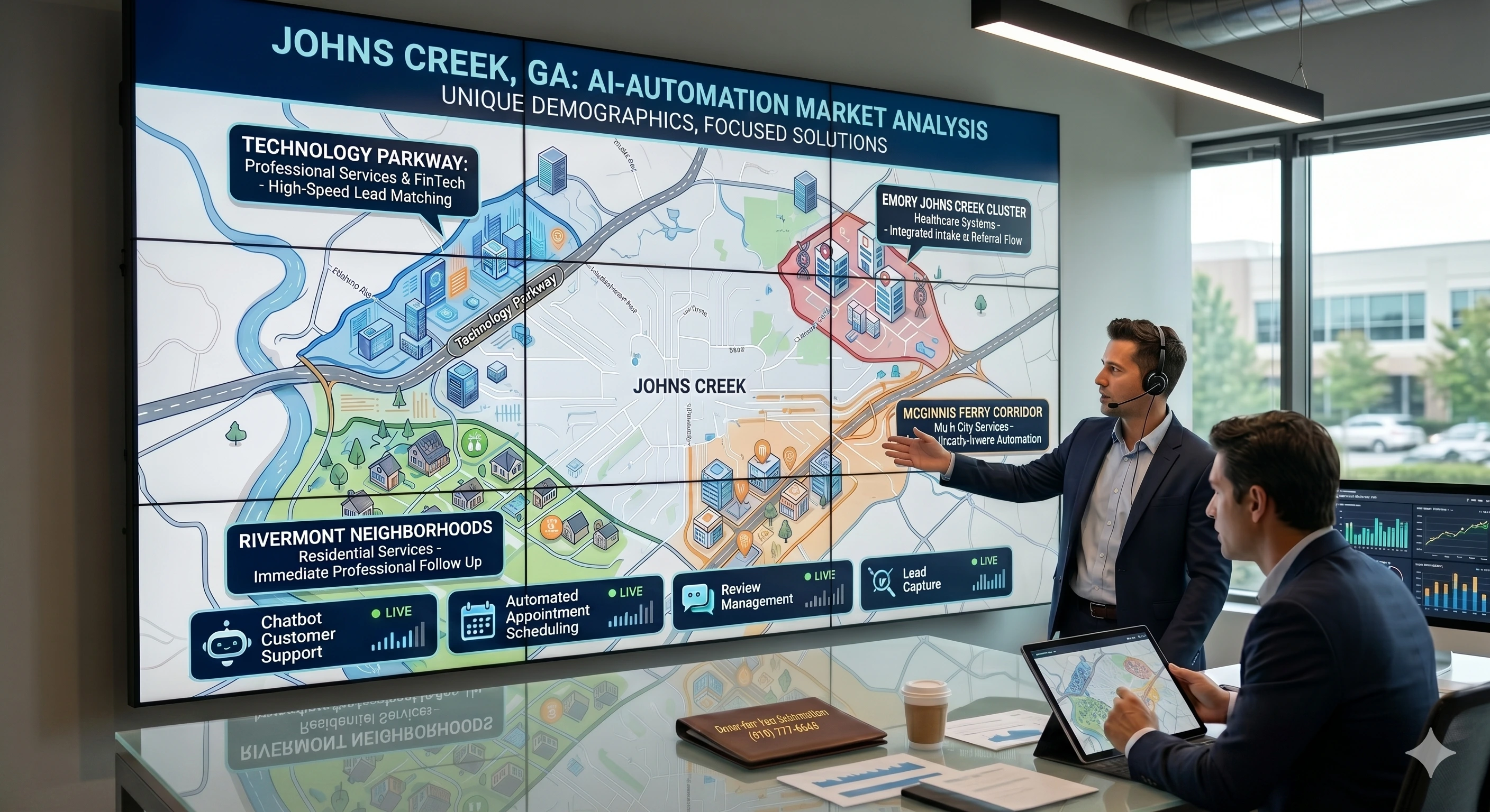 AI automation for the Johns Creek GA business market