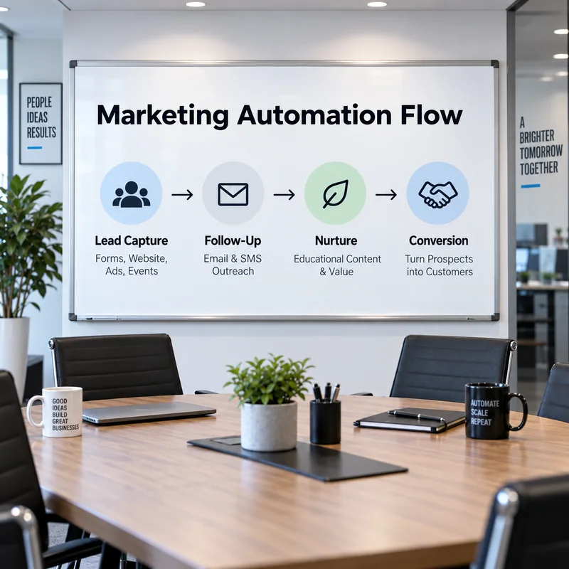 Marketing automation workflow planned for a Cumming GA business