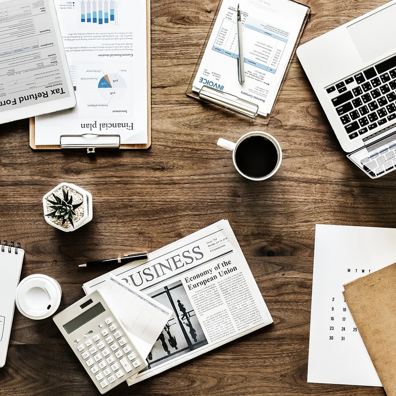 Documented marketing plan for a Cumming GA business on a desk
