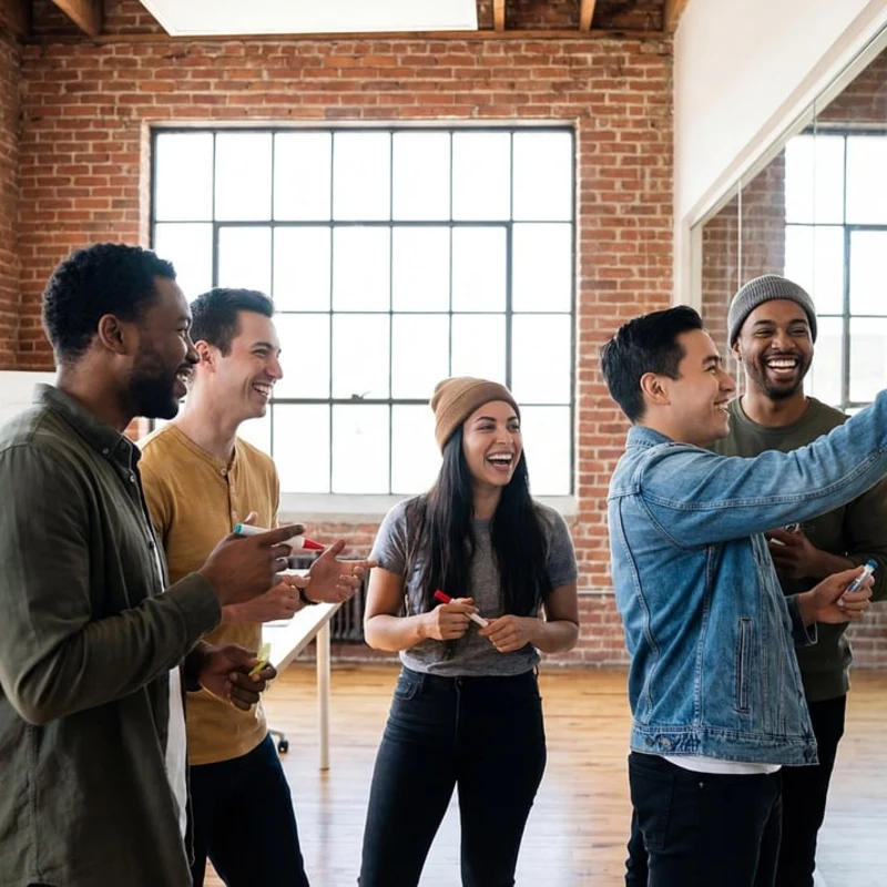 Team brainstorming the marketing strategy for a Cumming GA business